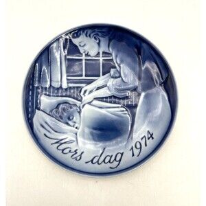 Vintage Georg Jensen 1974 Mother’s Day “Sweet Dreams” Plate-Denmark